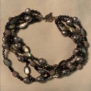 Silpada Hailstone multi strand necklace